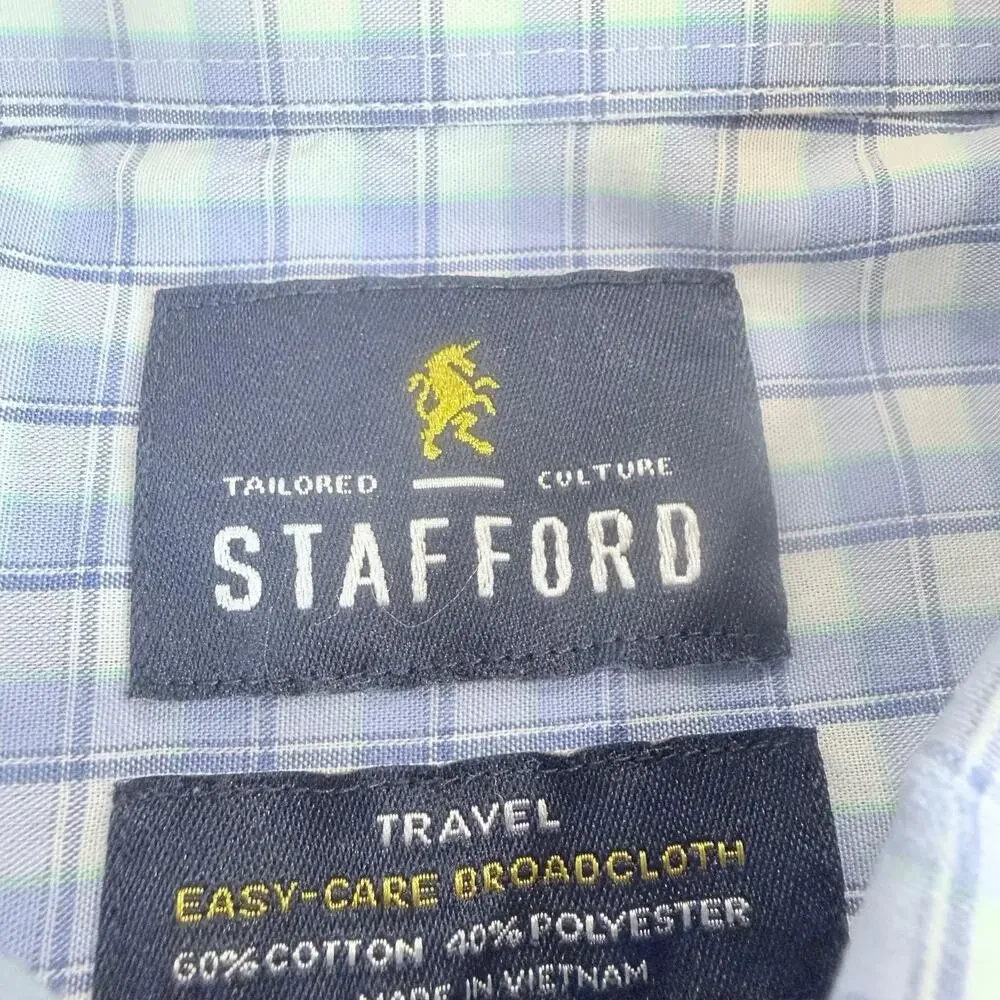 Bundle 3 Stafford Tailored Culture Travel Easy Care Regular Fit Sz XL Multicolor - Picture 12 of 16